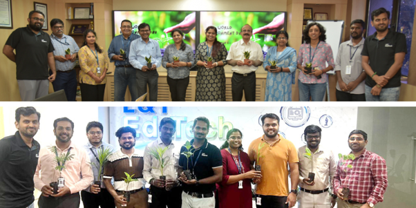 Celebrating World Environment Day by encouraging greener communities through sapling distribution.